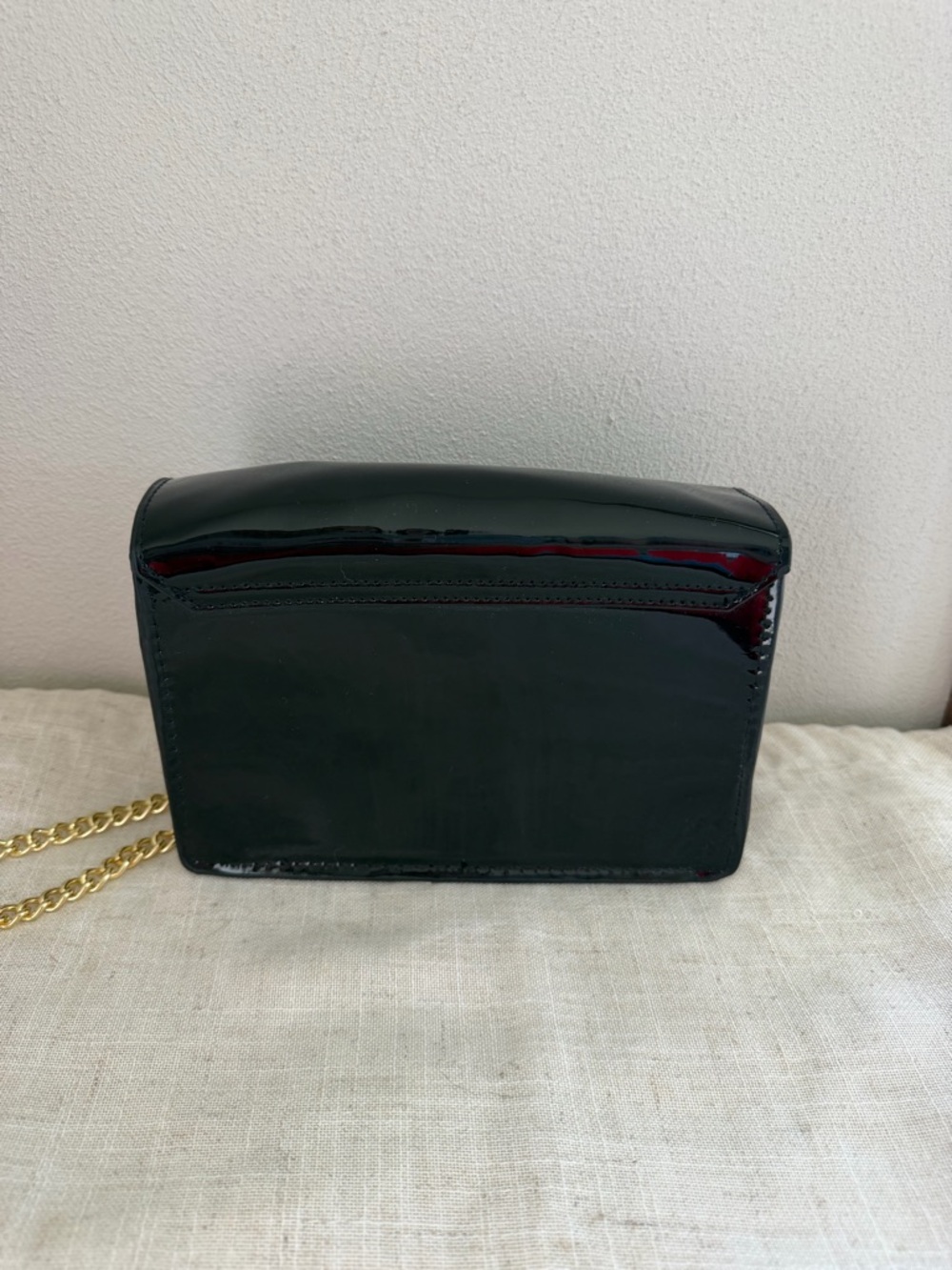 Jimmy Choo Parfums Black Patent Crossbody with Gold Chain NWT - Picture 9 of 9